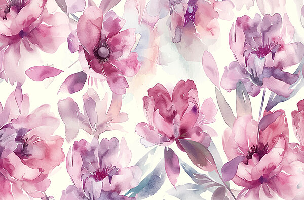 Um grande plano de flores Um grande plano de flores