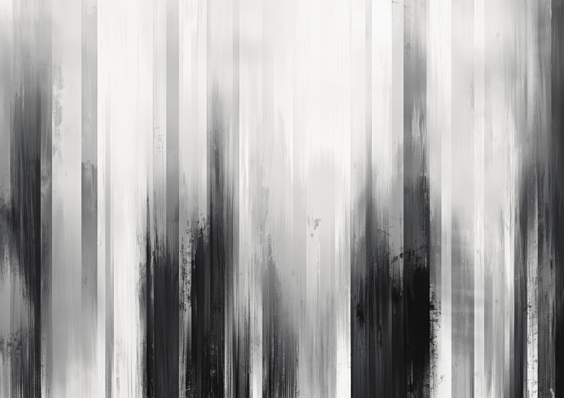 A black and white painting