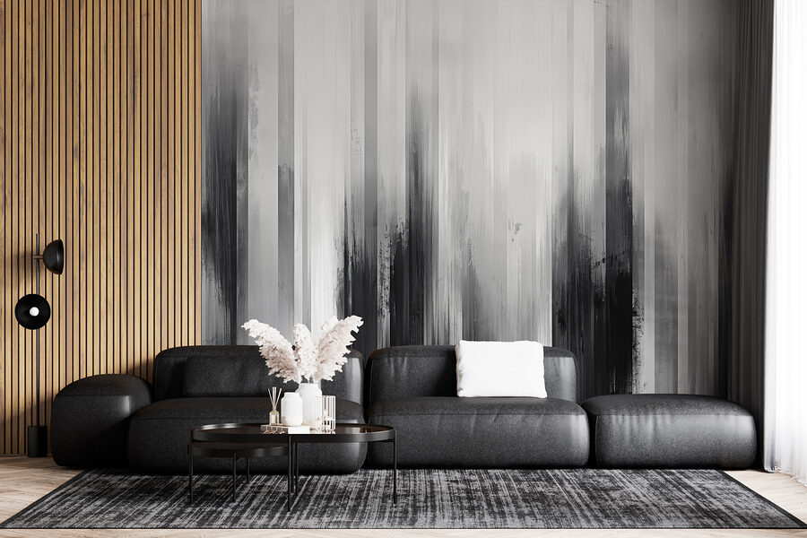 Uma pintura a preto e branco