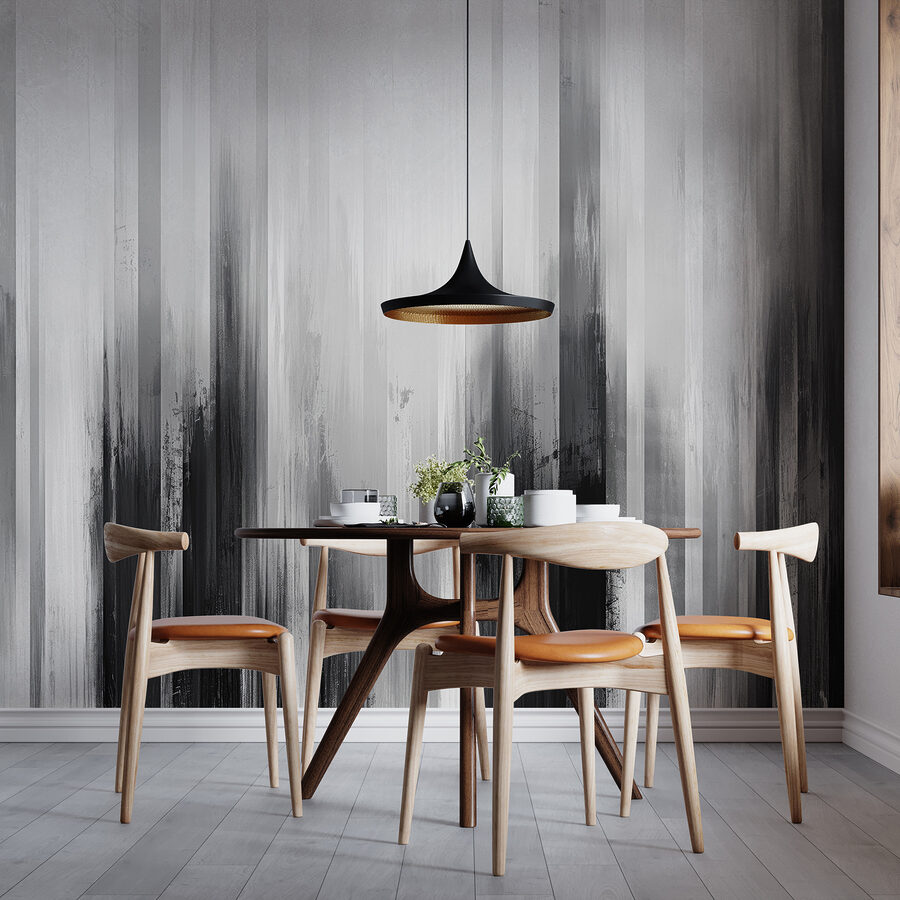 Uma pintura a preto e branco