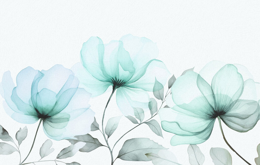 Um grande plano de flores Um grande plano de flores