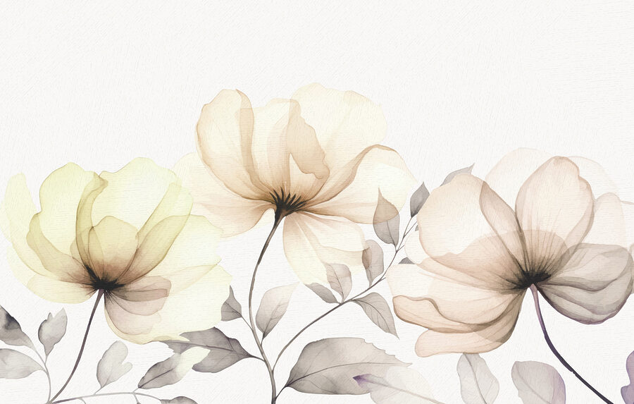 Papel de parede Um grande plano de flores - Image 3