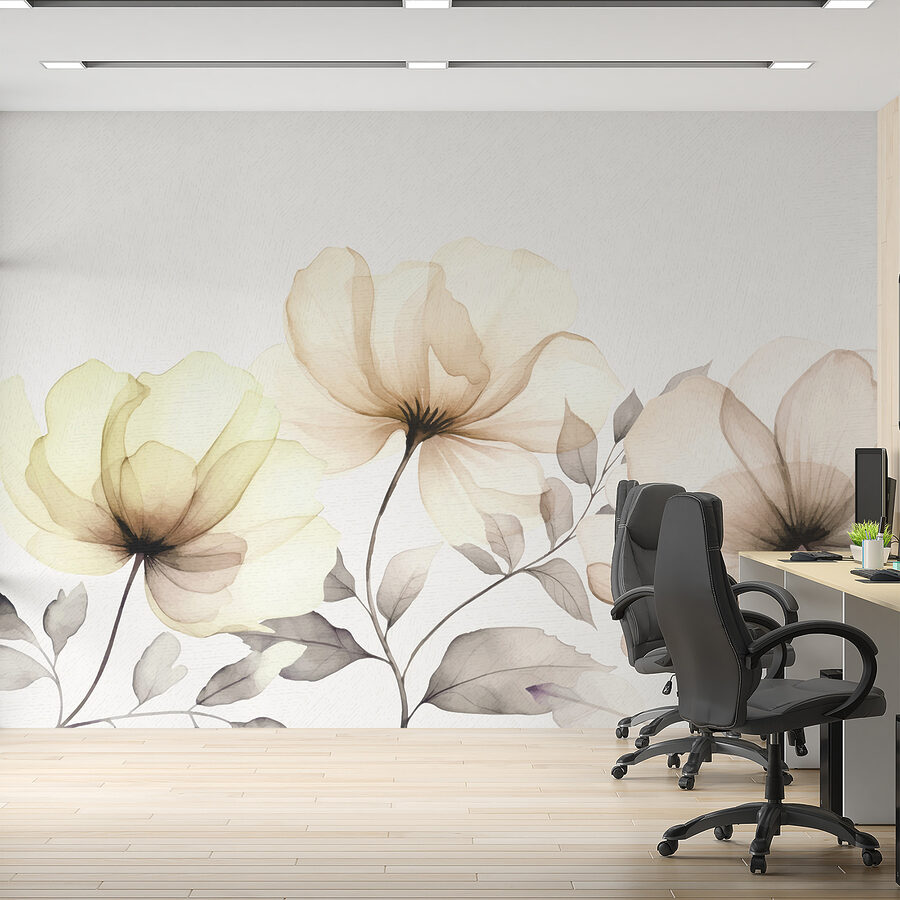 Papel de parede Um grande plano de flores - Image 2