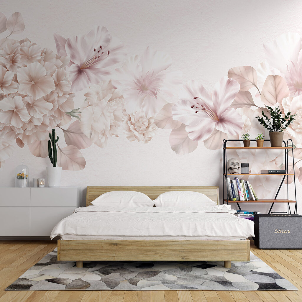 Group of flowers on a white background Group of flowers on a white background