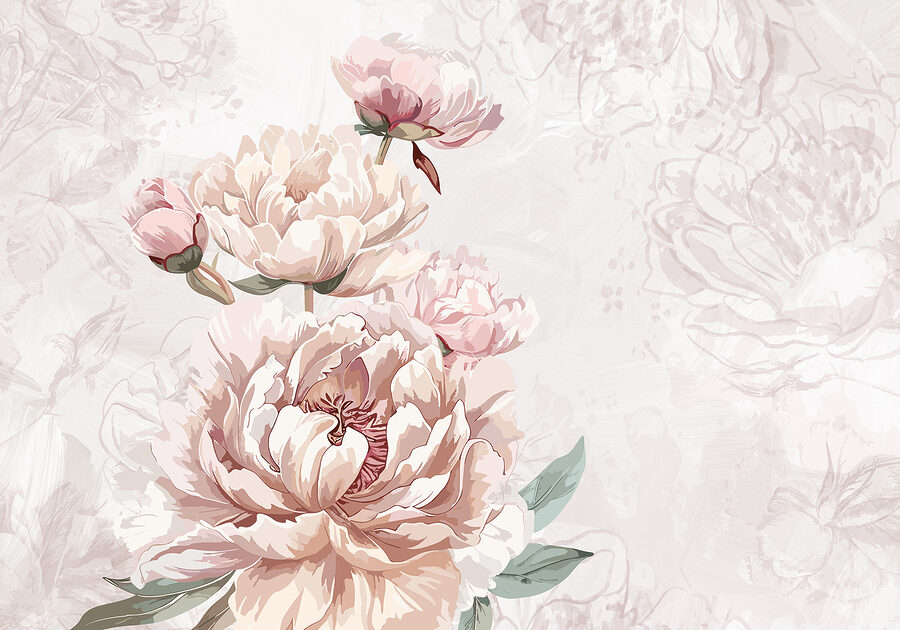 Grande plano de flores