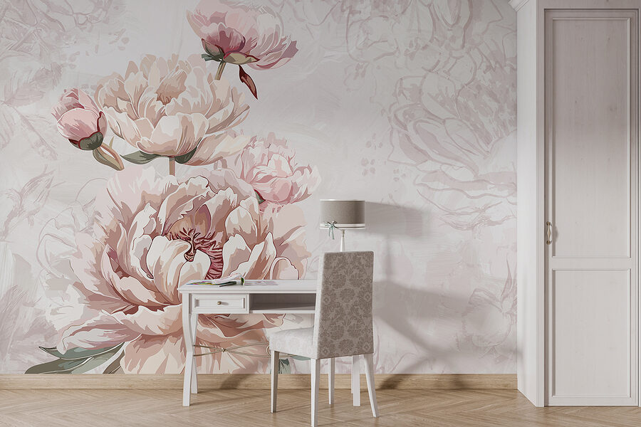 Grande plano de flores