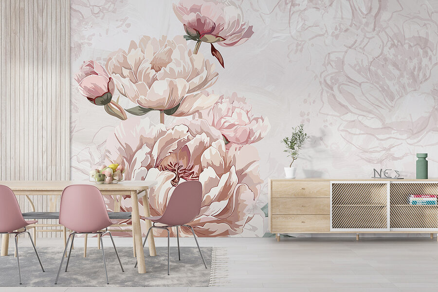Grande plano de flores