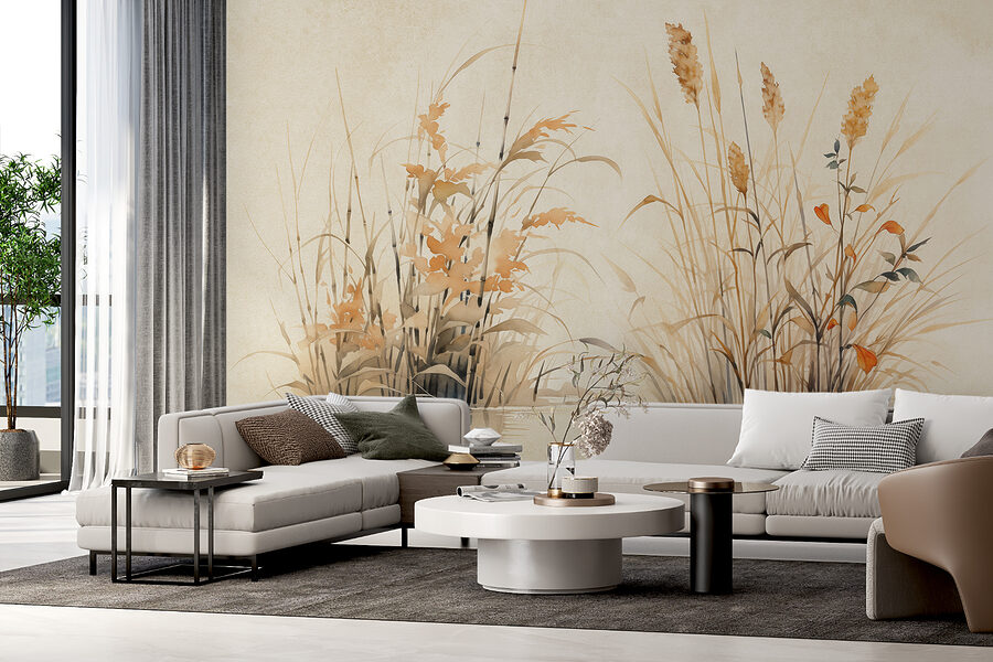 Pintura a aguarela de plantas