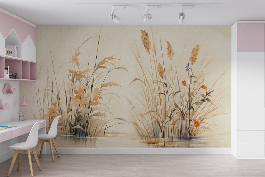 Pintura a aguarela de plantas