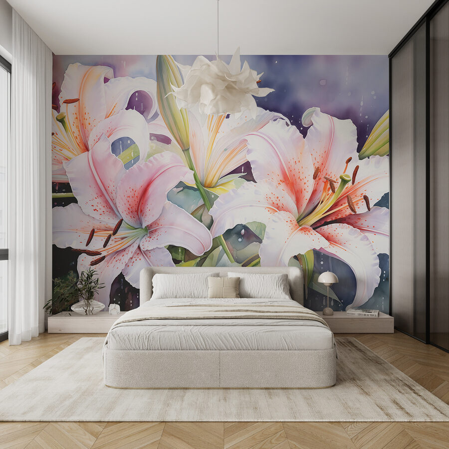Grande plano de flores