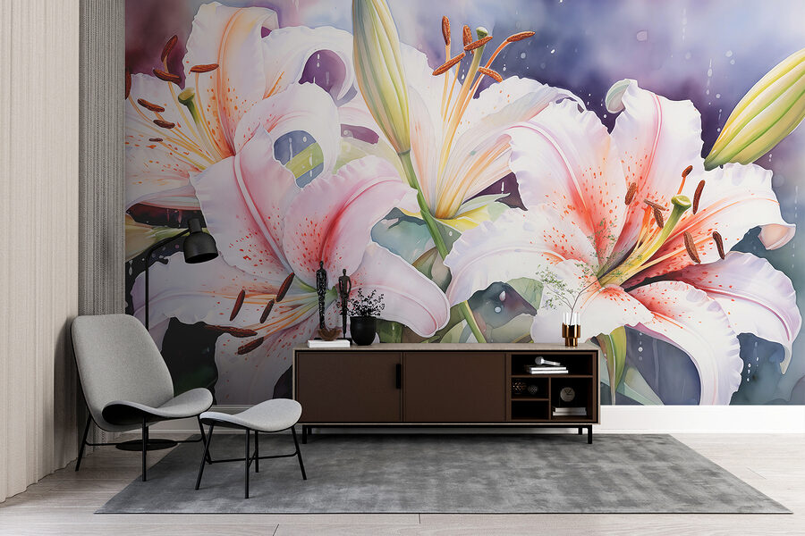 Grande plano de flores