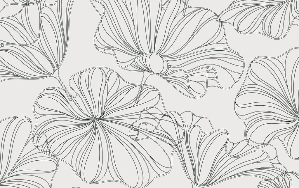 Padrão de flores num fundo branco Padrão de flores num fundo branco