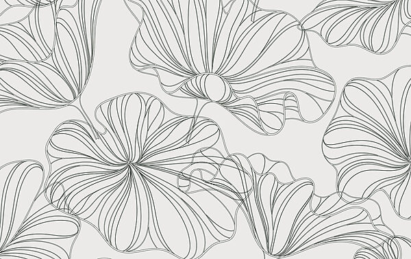 Padrão de flores num fundo branco Padrão de flores num fundo branco