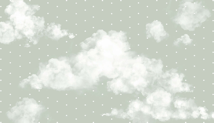 Nuvens brancas no céu