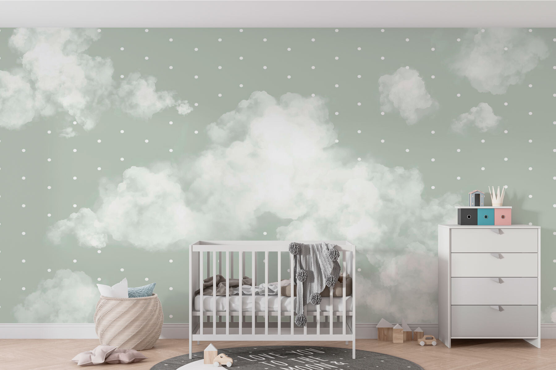 White clouds in the sky