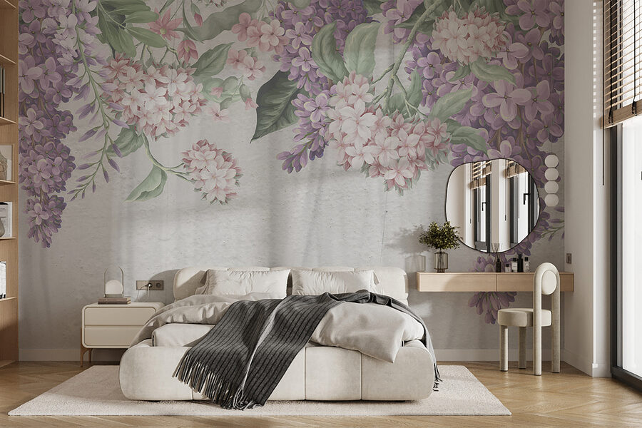 Grande plano de flores