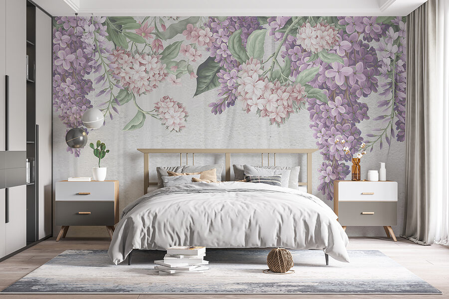 Grande plano de flores