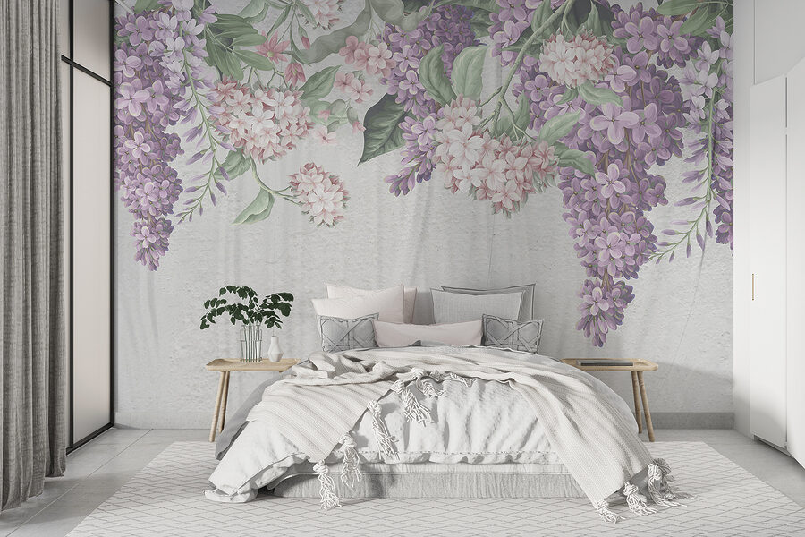 Grande plano de flores