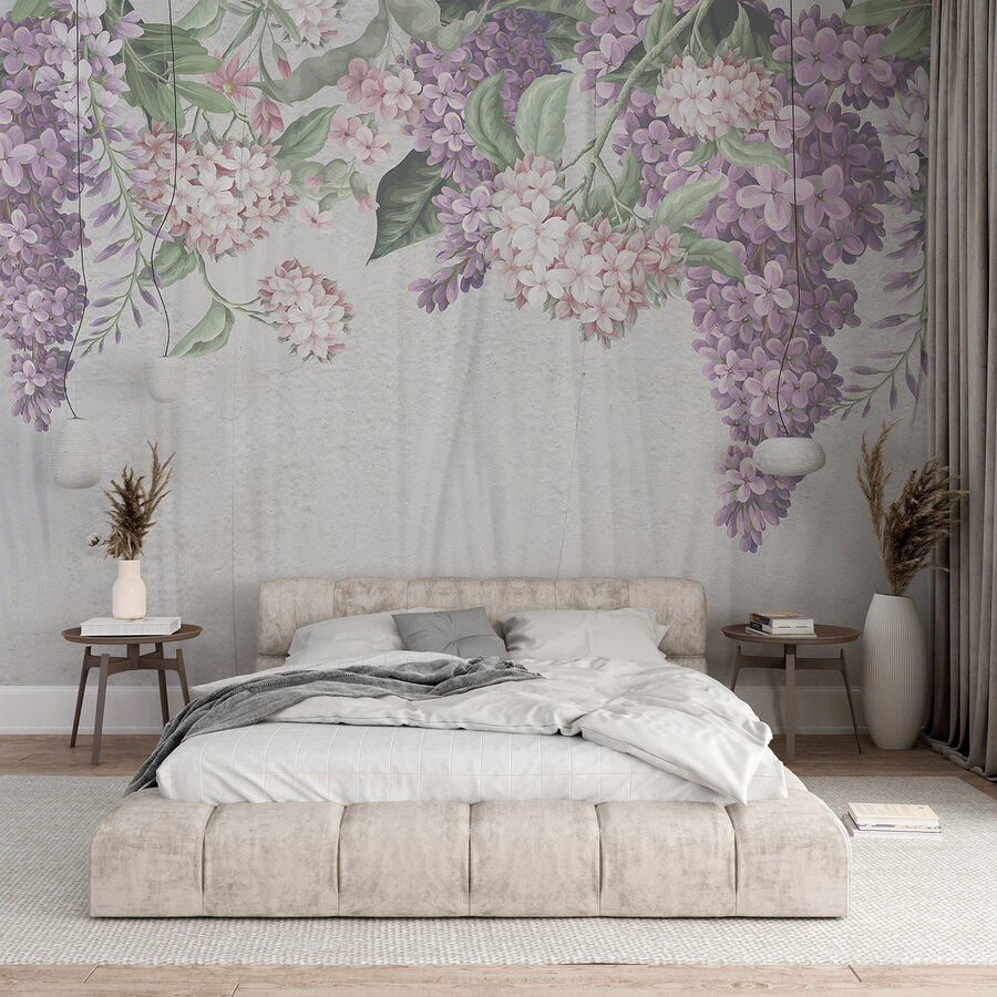 Grande plano de flores