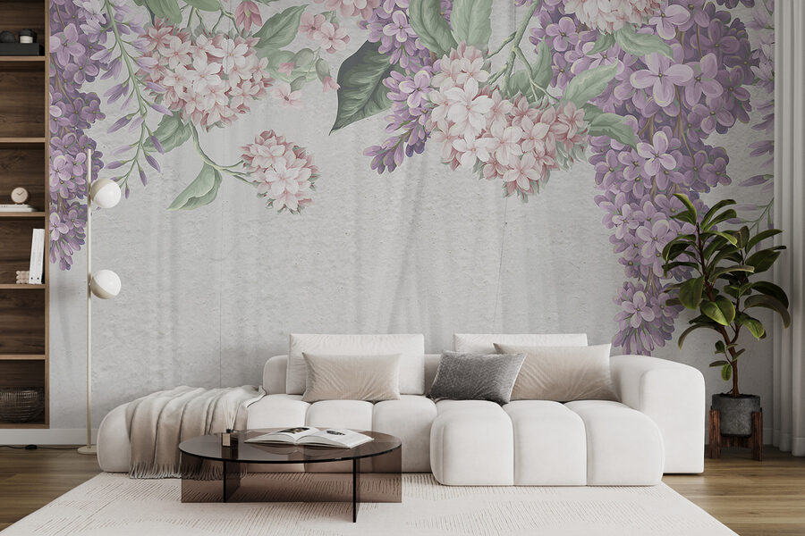 Grande plano de flores