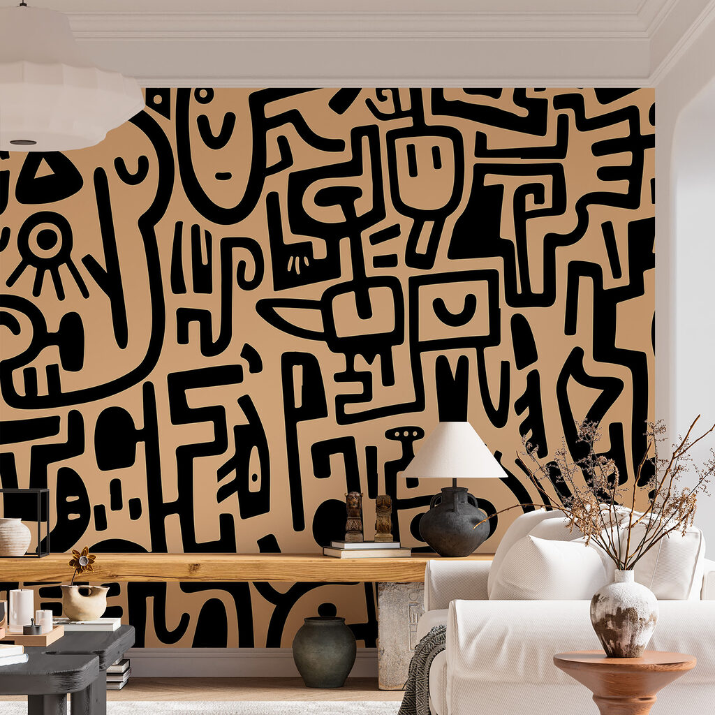 Pattern of black and white lines Pattern of black and white lines