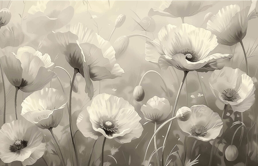 Grande plano de flores