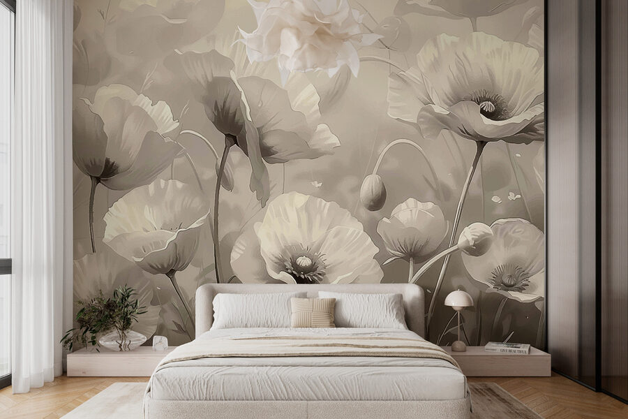 Grande plano de flores