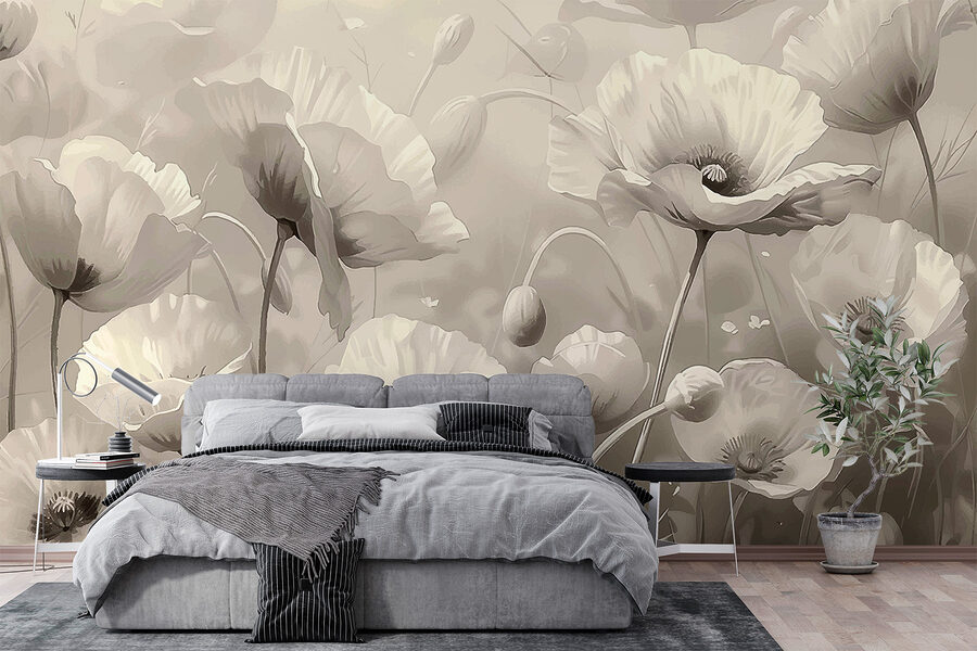 Grande plano de flores