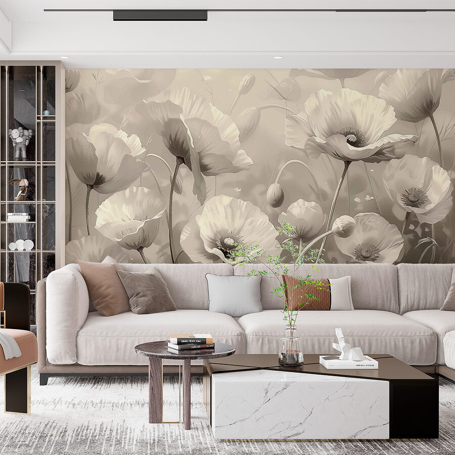 Grande plano de flores