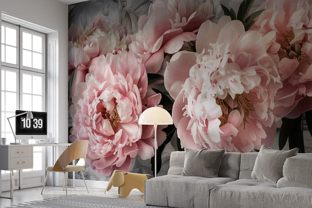 Group of pink flowers Group of pink flowers