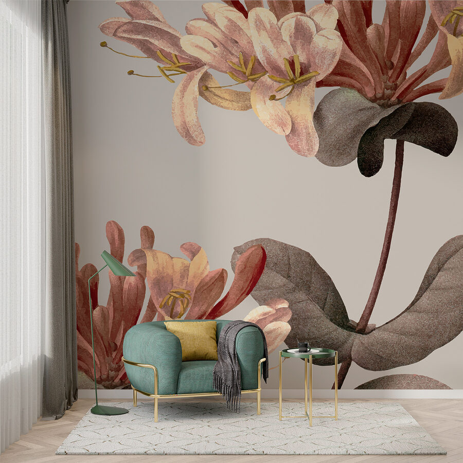 Grande plano de flores