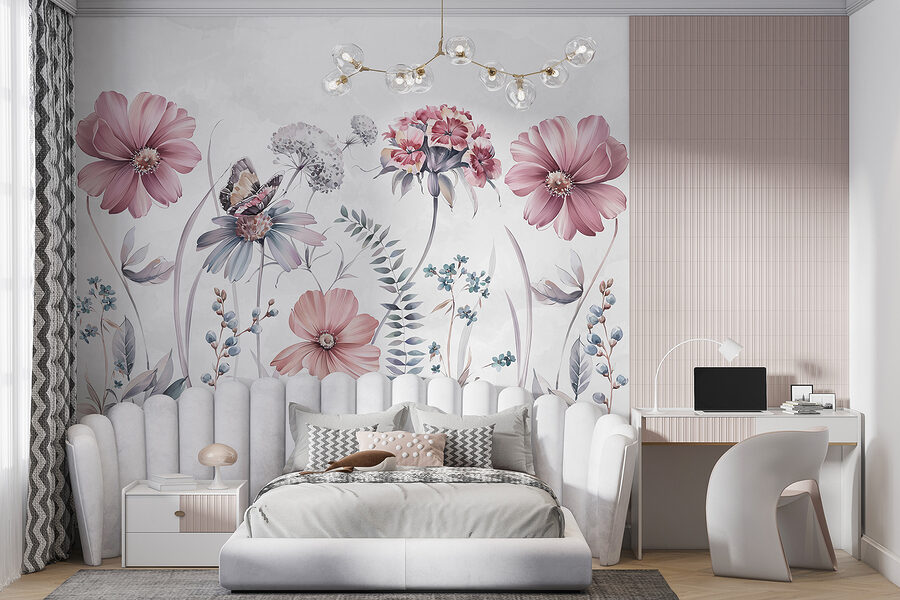 Grande plano de flores