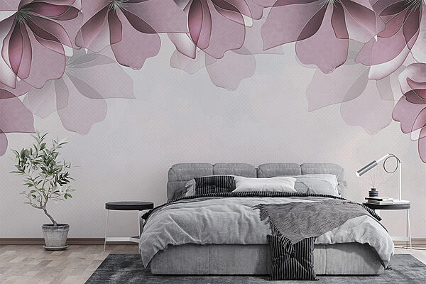 Papel de parede Papel de parede Grande plano de flores (REF: w08041)