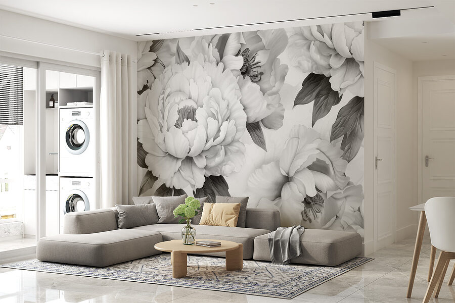 Grande plano de flores