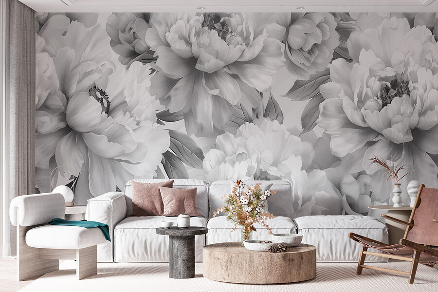 Grande plano de flores