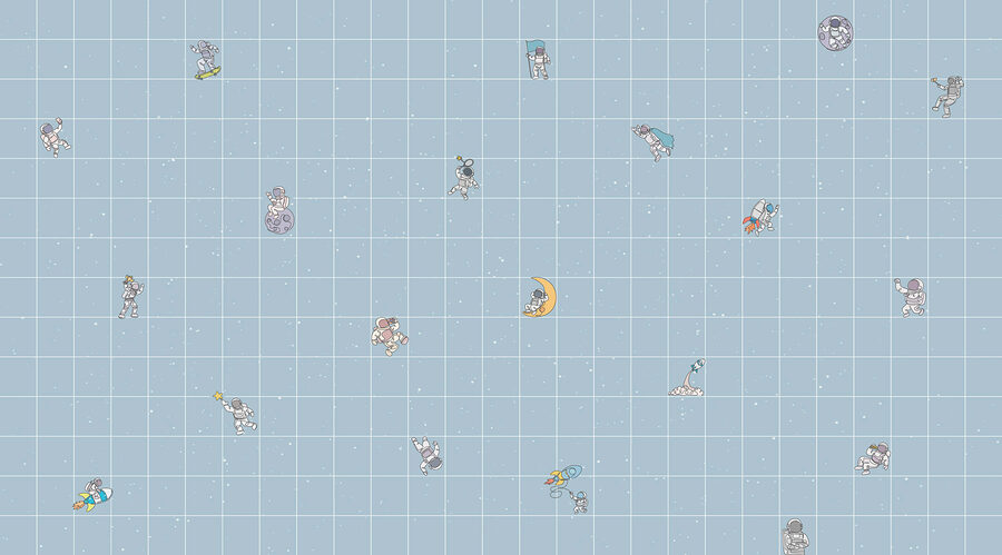 Papel de parede Grelha com personagens de desenhos animados - Image 3