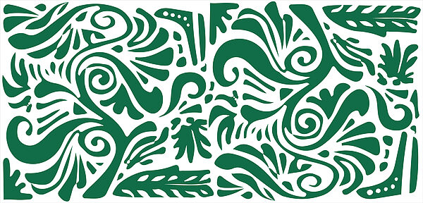 Green and white pattern