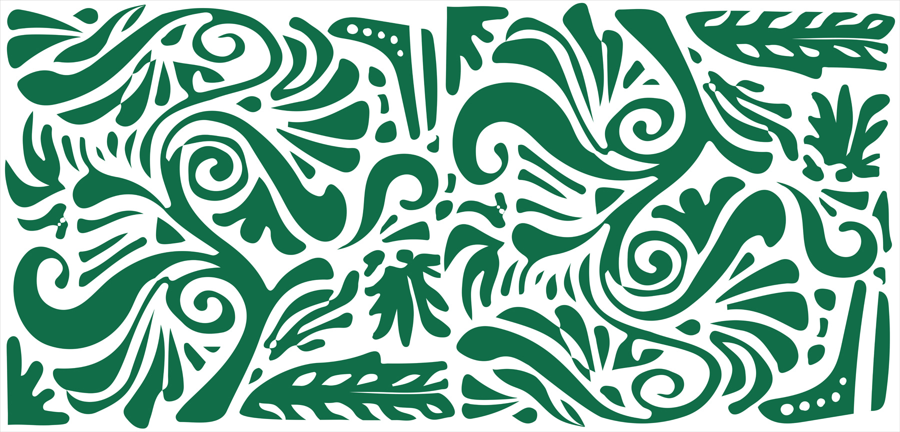 Green and white pattern