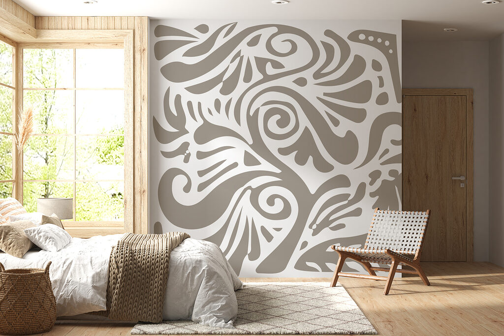 White and gray pattern