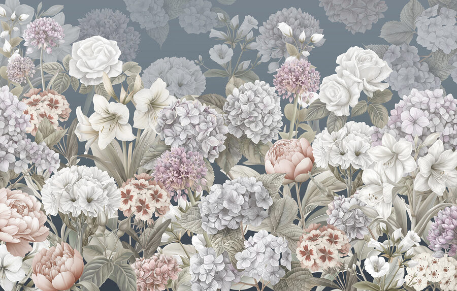 Grande plano de flores
