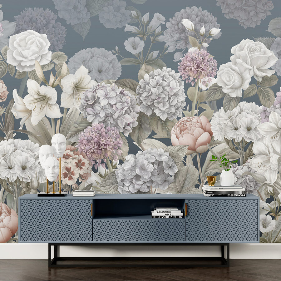 Grande plano de flores