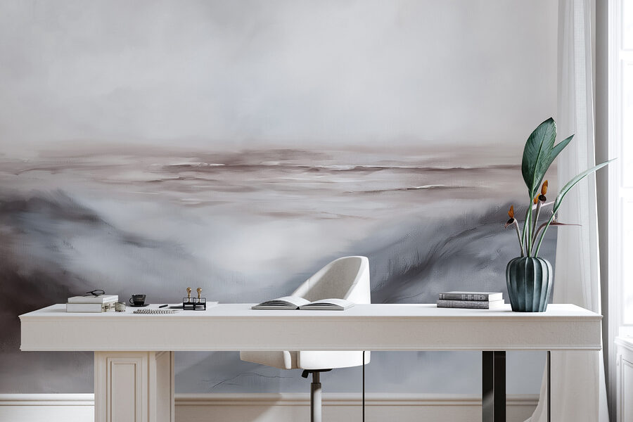 Pintura de uma paisagem