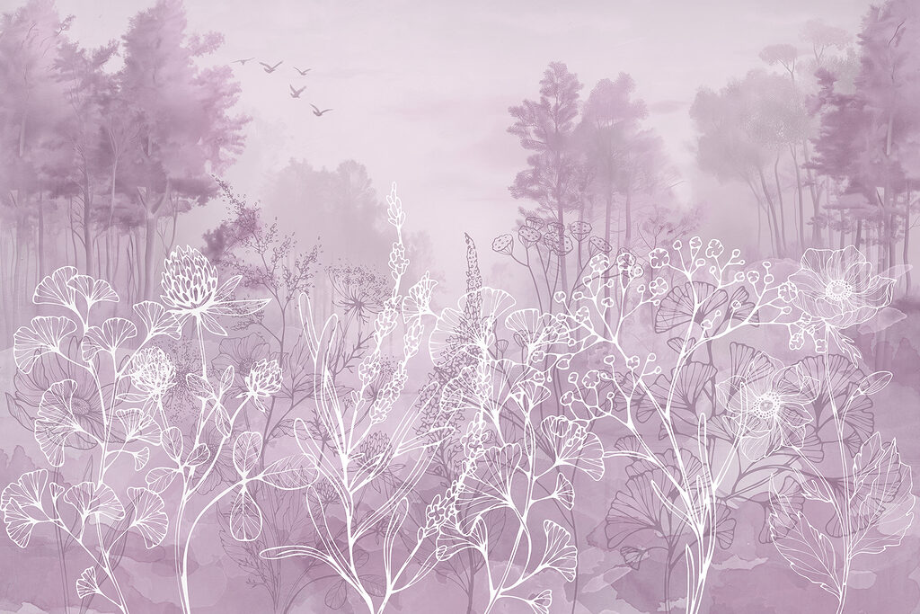 Desenho de uma floresta Desenho de uma floresta