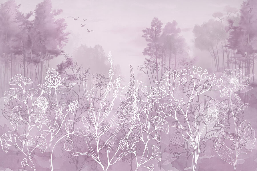 Desenho de uma floresta