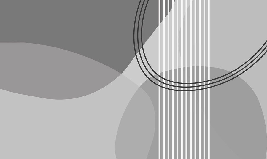 Fundo cinzento e branco com círculos e linhas