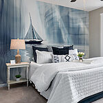 Papel de parede Barco à vela numa massa de água