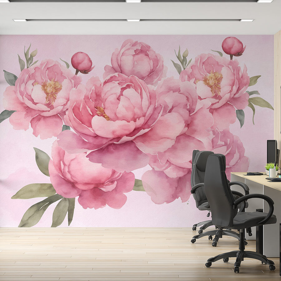 Grupo de flores cor-de-rosa