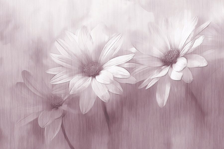Grande plano de flores
