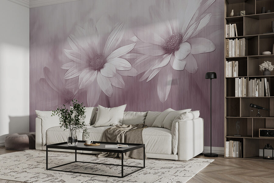 Grande plano de flores