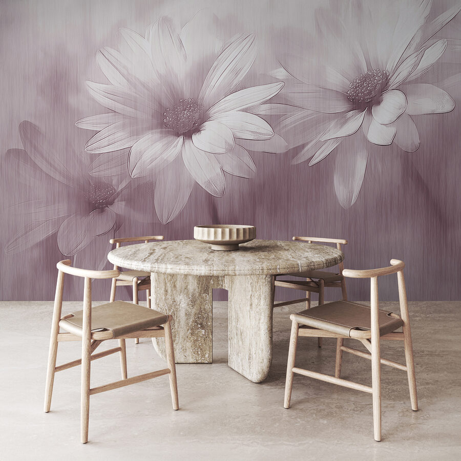 Grande plano de flores